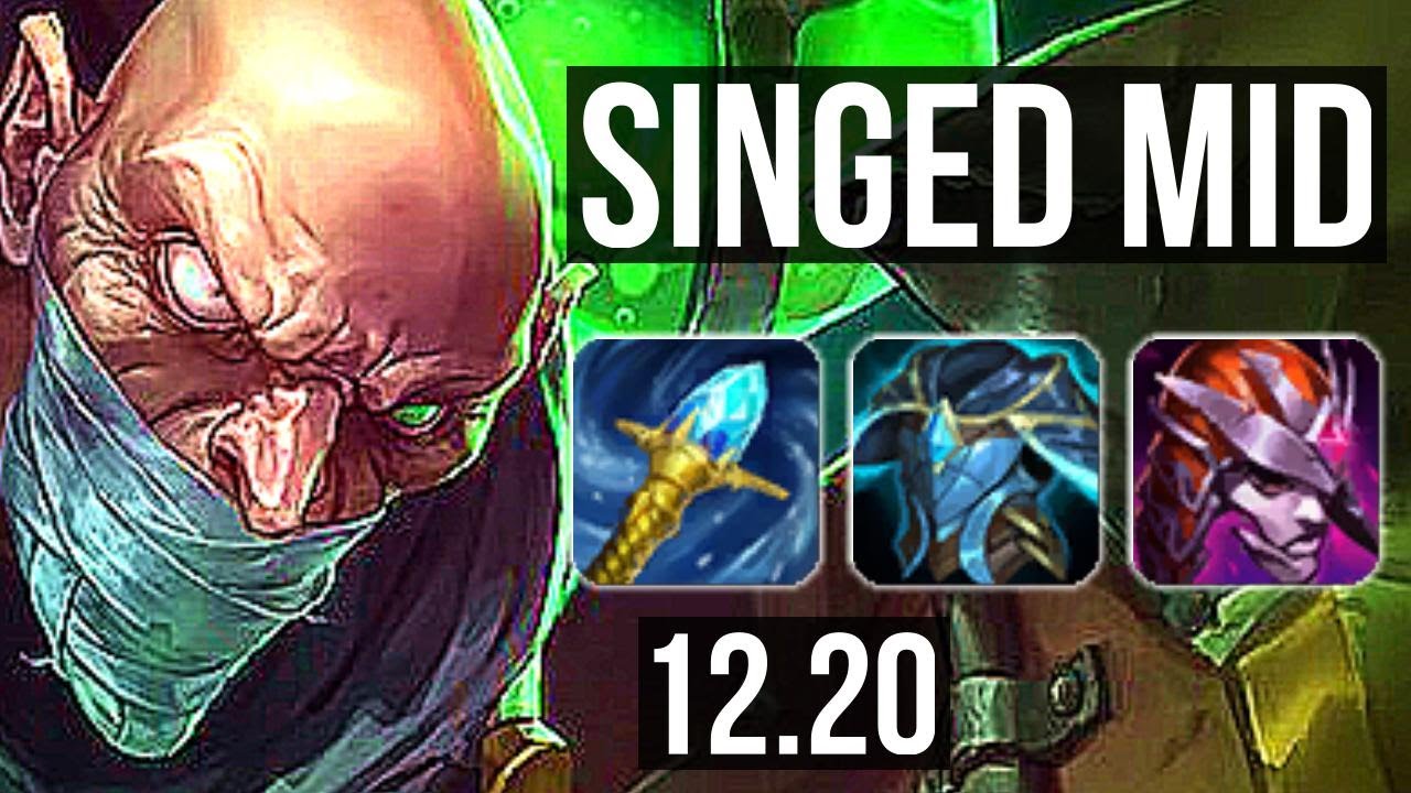 SINGED vs RYZE (MID) | 900+ games, 8/3/17, Godlike | KR Master | 12.20