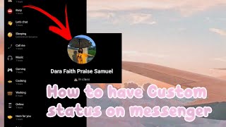 How To Have Custom Status On Messenger Only Dara