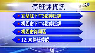 下午4點停班停課 北北基新竹縣市| 華視新聞 20180710