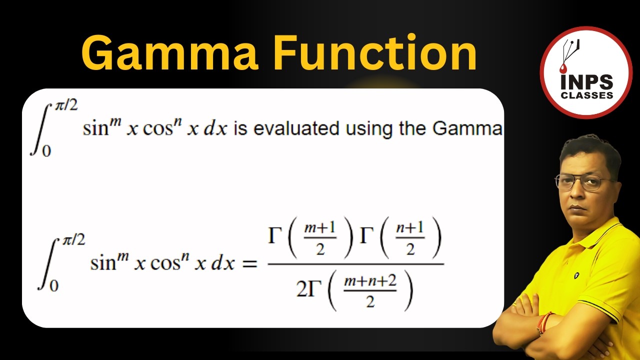 Gamma Function in Integral Calculus | Complete Explanation by Nitin Sir ...