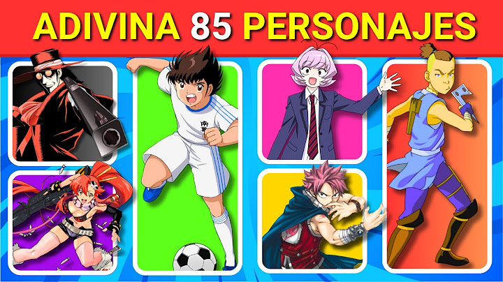 Adivina 85 Personajes de ANIME