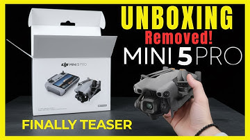 DJI Mini 5 Pro: officiële teaser, unboxing verwijderd, nieuwe lekken en prijs!