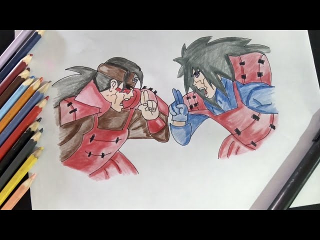 Anime desenhos - Hashirama Senju e Madara Uchiha!