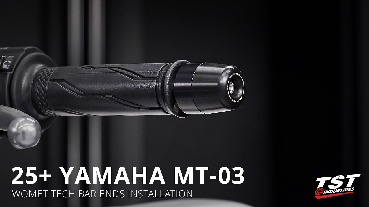 Установка наконечников руля Womet-Tech на Yamaha MT-03 2025+ от TST Industries