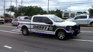 Orange County Sheriff SUV and Pickup Truck Responding
