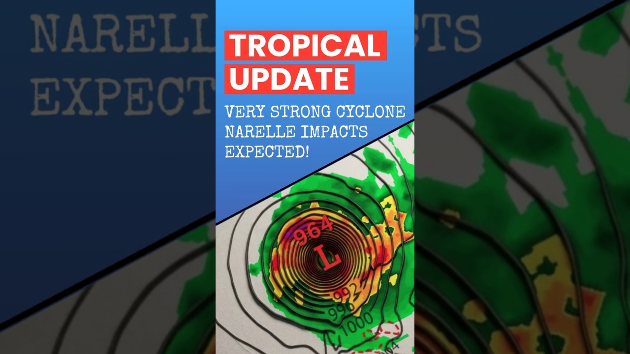 Very Strong & Dangerous Cyclone Impacted Expected... (Narelle) #weather #australia #cyclone