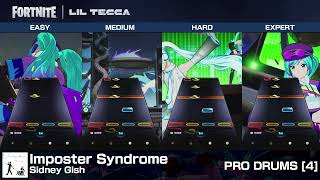 [FNFestival] Imposter Syndrome - Pro Drums/Cymbals (Chart Preview, All Difficulties)