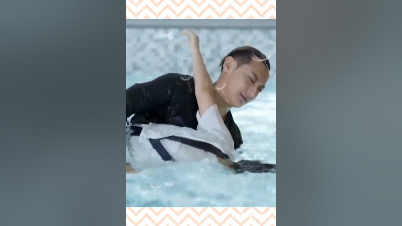 He saved her when she fell into the swimming pool #love #brighteststarinthesky #short