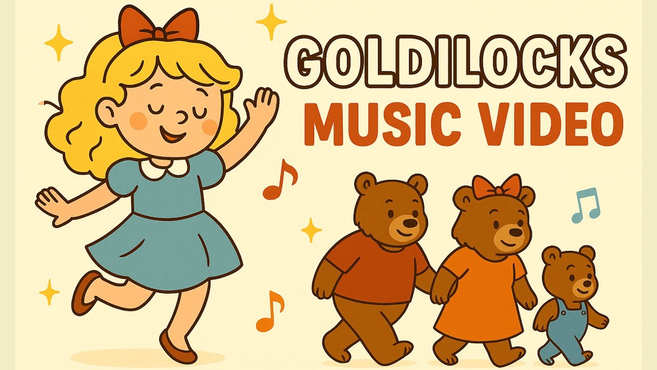 Златовласка и три медведя | Веселая песенка для детей (музыкальное видео!)