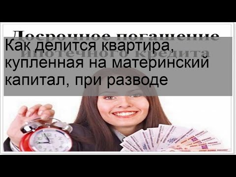Как делится квартира, купленная на материнский капитал, при разводе