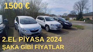 ALMANYA 2024 ASGARİ ÜCRETLE ALINACAK ARABALAR ARABA PİYASASI(1500€ ARABA )