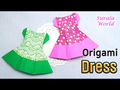 Origami Dress, <strong>Paper</strong> Dress DIY (<strong>Tutorial</strong>, How to, Minidress)