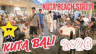 Bali Kuta 2026 Nightlife Beach Street Walking Tour Now Today