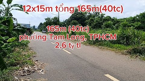 Bán lô 165m ngang 12, xây nhà vườn, biệt thự tại Long Phước, BRVT cũ. 