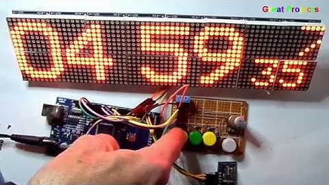MAX7219  DHT11  DS1307 Arduino Mega