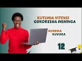 Kwiga Swahili Kinyarwanda 12 Kitenzi Kusema Inshinga Kuvuga