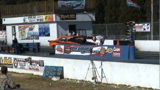 Dodge Challenger First pass after burn out