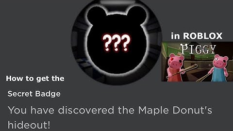 [EVENT] How to get the secret Maple Donut badge in ROBLOX Piggy! (100% REAL AND NOT CLICKBAIT)