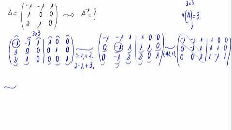 Cálculo de la matriz inversa - Método de Gauss
