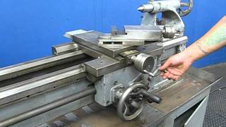 LOGAN 14 x 40 GEARED HEAD VARIABLE SPEED BENCH LATHE - #6560H