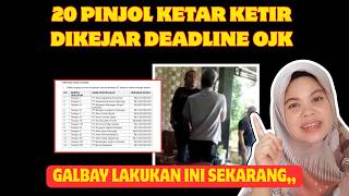 20 PINJOL KETAR KETIR DIKEJAR DEADLINE, MAKSA KEJAR NASABAH, YG GALBAY LAKUKAN INI SKRG,,