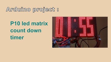Arduino P10 led matrix countdown with wireless control demo