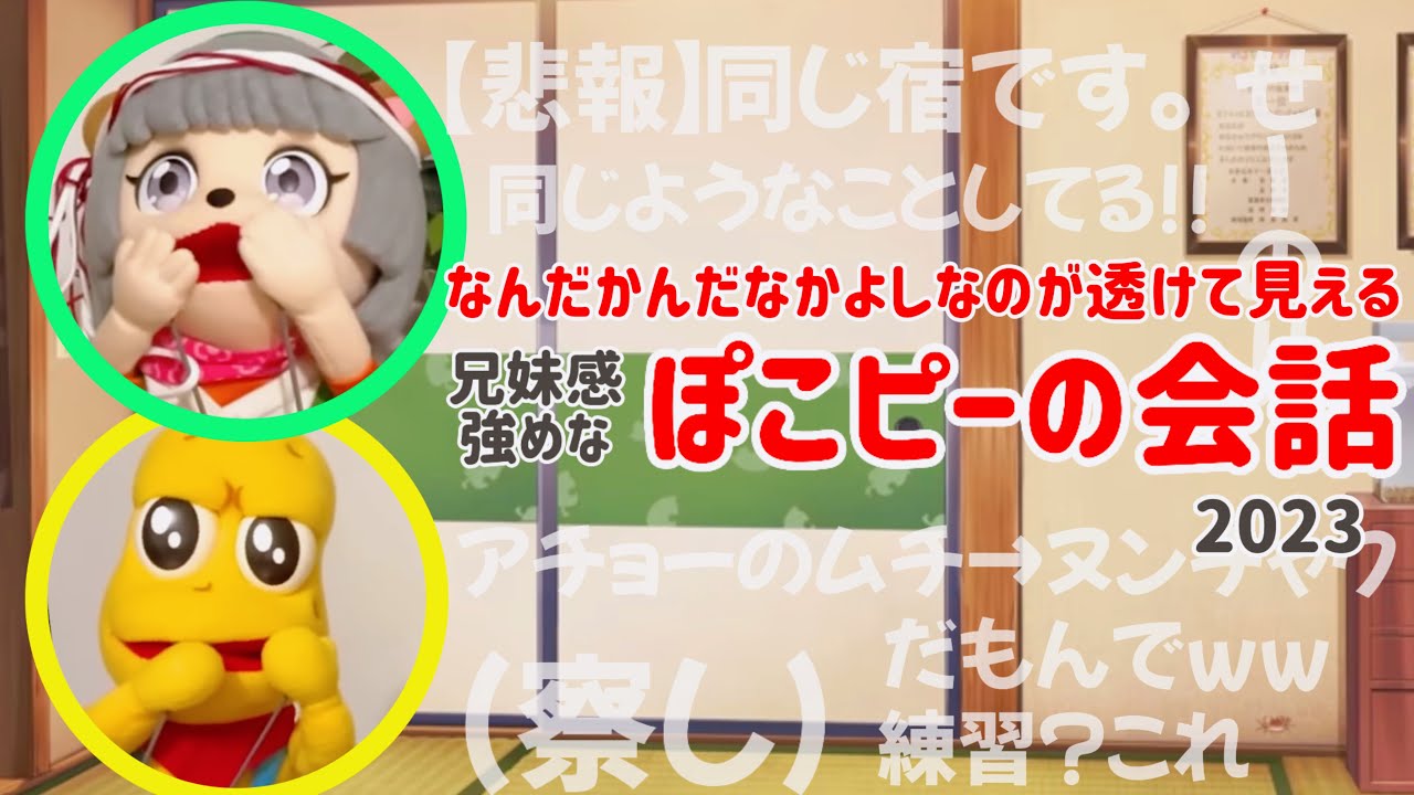 なんだかんだなかよしなのが透けて見えるぽこピーの会話集2023【ぽこピー切り抜き】