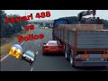 Ferrari 488 scapes police by going under a truck “credit 2NCS” Police Chase