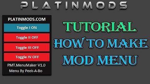 [Tutorial] Platinmods Menu Maker - How To Make Mod Menu
