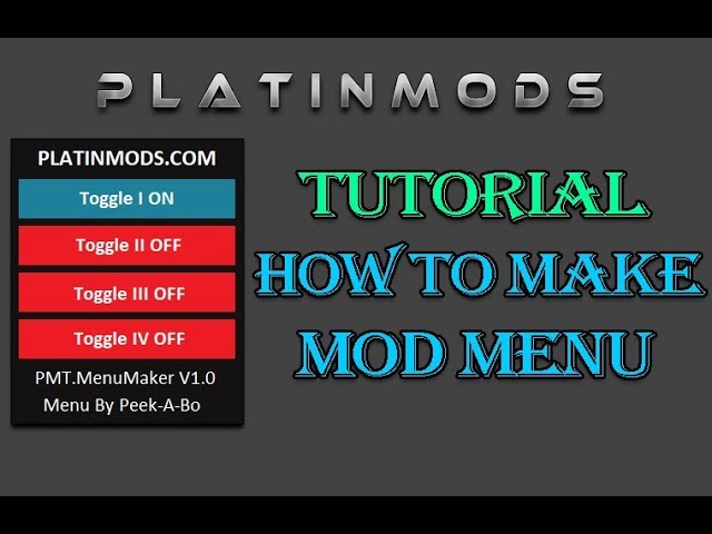 Tutorial Platinmods Menu Maker How To Make Mod Menu Youtube - roblox mod menu maker