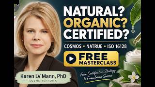 WEBINAR: Natural & Organic Cosmetics Masterclass