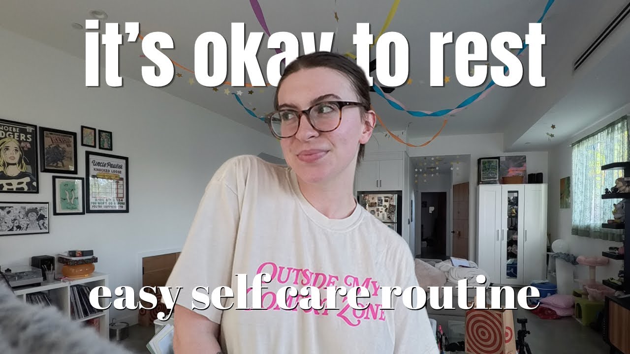 learning how to prioritize true rest / mental health tips & cozy hobbies for self care vlog 🧩