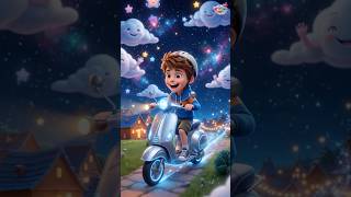 Max And the magical scooter🛴 ✨ #animation #cartoon #funny #disney #storytelling #shorts #viral