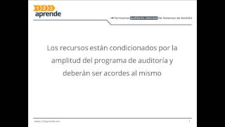 Procedimientos y recursos de la auditoría interna