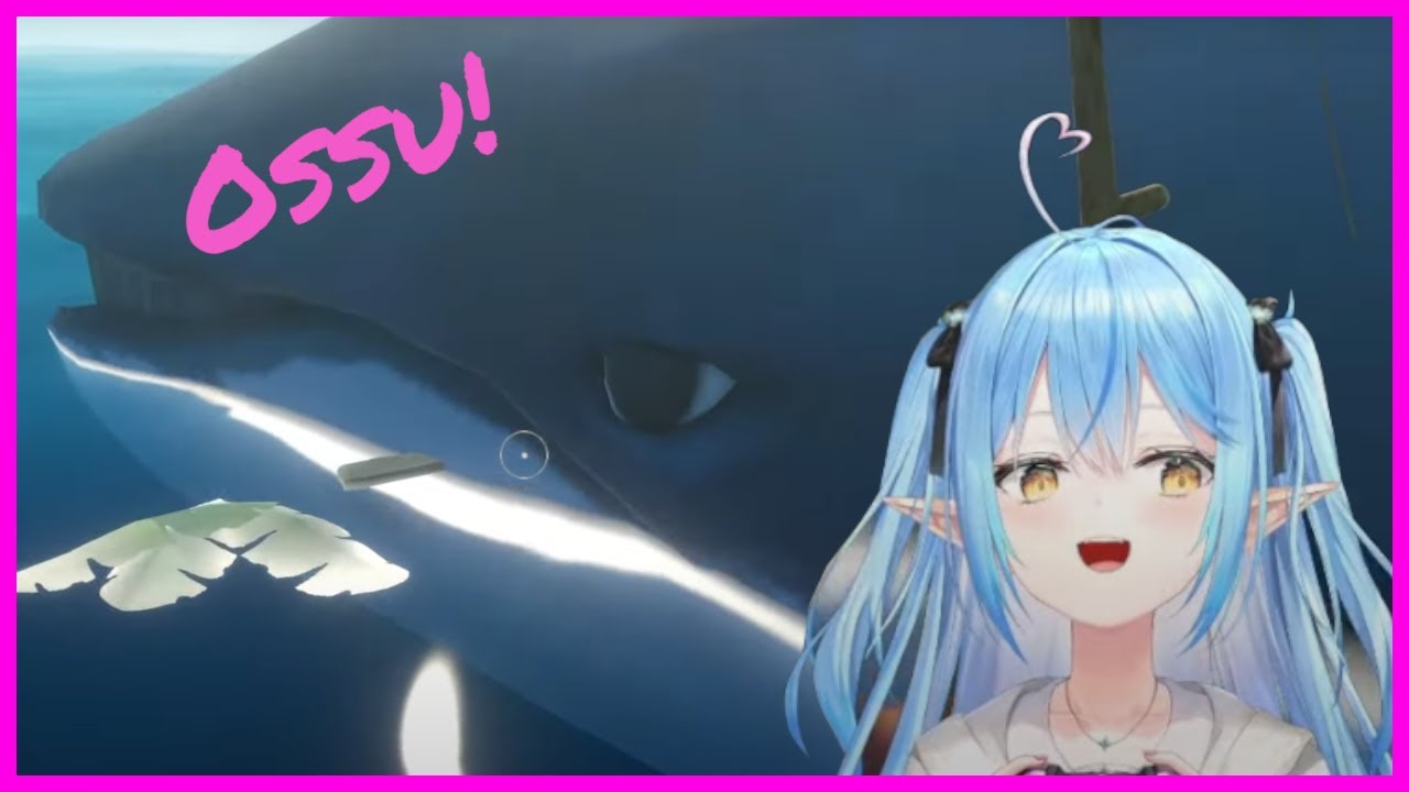 Lamy gets Jumpscared by a Whale [Hololive, Raft]