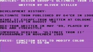 C64 Ultimate Tron II 1989Masters' Design Groupa4 COMMODORE 64 LIGHT CYCLES