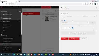 hikcentral time attendance report and holiday