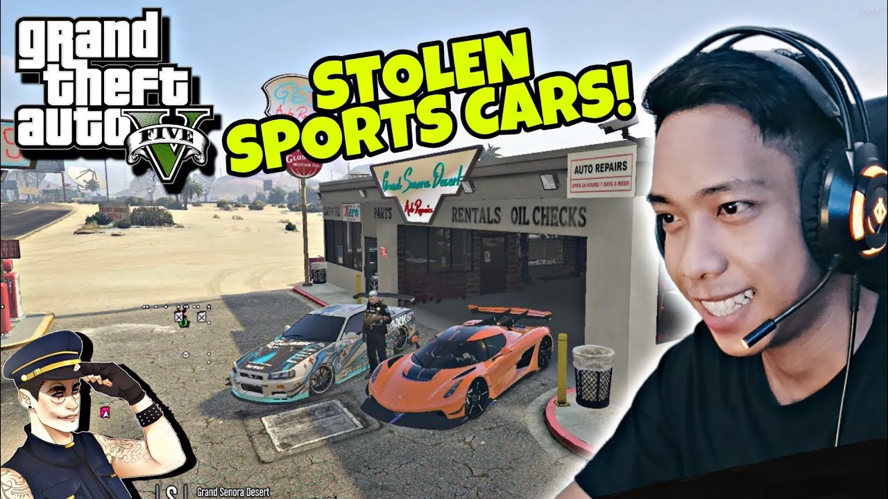 Stealing Sports car | GTA V RP (nag panggap na pulis!)