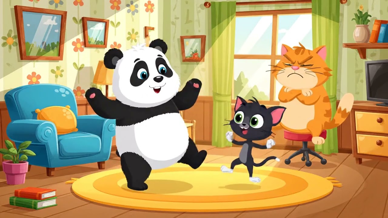 Panda Cat Dance 🙀 