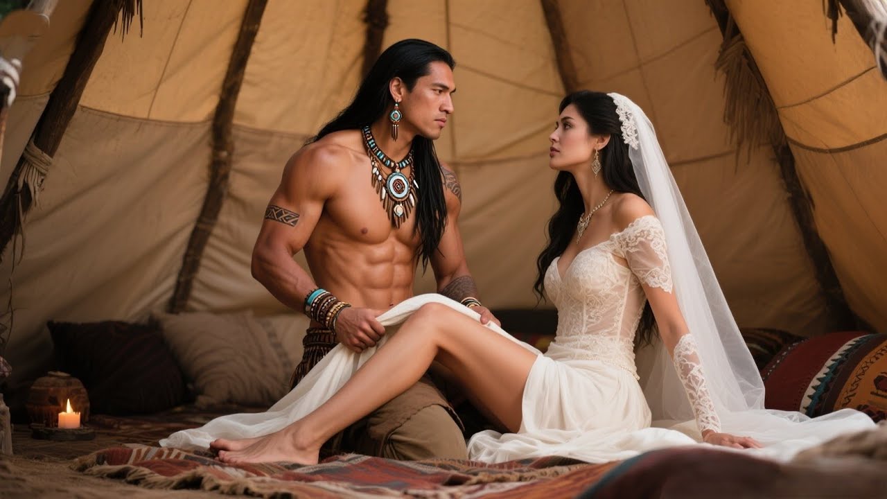Open your legs… I need to get in,” Apache spoke. He lifted the bride’s dress and made perfect Love