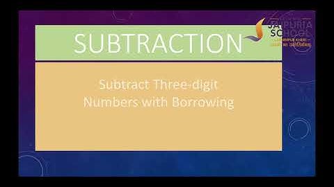 Class-2 | Subtraction | Three-Digit numbers | with Borrowing | by Barkha Batham
