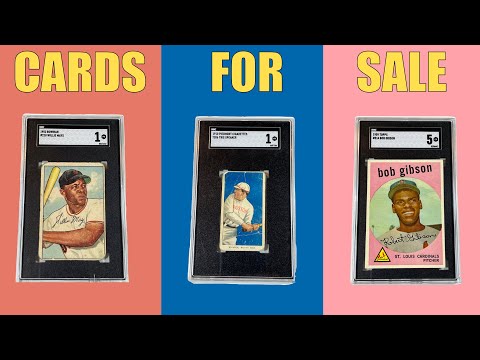 The Vintage Baseball Cards that I will be selling at The National