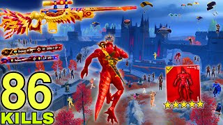 86 KILLS!!😱 IN TWO GAME KAiJU NO.8 VS 100 ZOMBIE GAMEPLAY in NEW SEASON🔥 Pubg Mobile screenshot 1