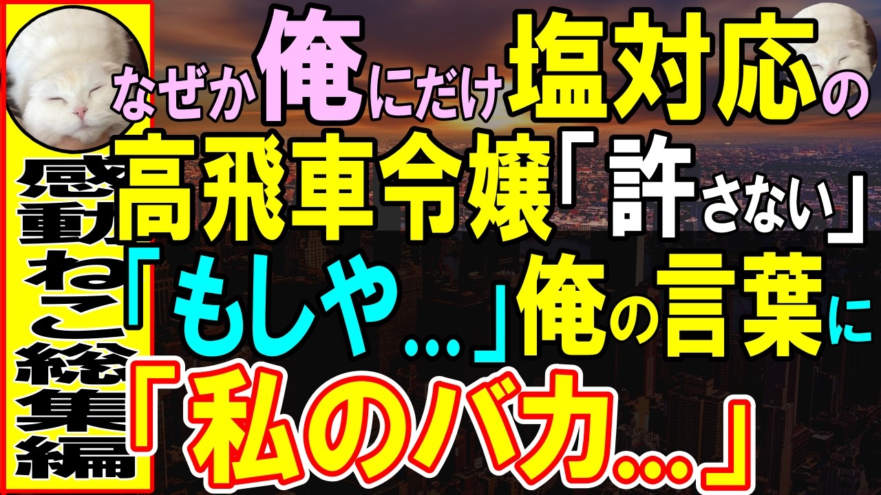 【感動する話】なぜか俺にだけ冷たい東大出身の社長令嬢。彼女が俺を嫌う理由を出題してきたので、彼女の勘違いで立場大逆転。「私にお詫びさせて…」→この後…【いい話・泣ける話・朗読】