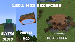 Minecraft Mod Showcase (Elytra Slots, Portal Gun, Hole Filler) screenshot 2