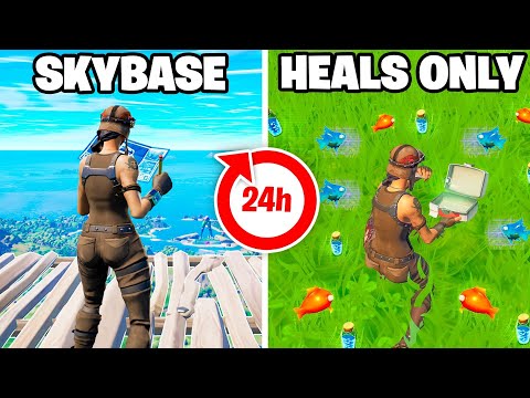 Video 24 Fortnite Challenges In 24 Hours - youtube