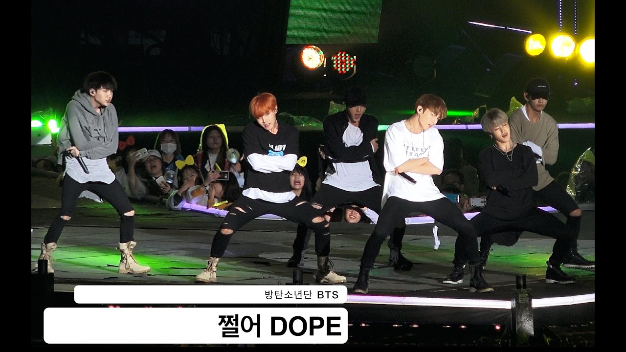 방탄소년단 BTS[4K직캠]쩔어 DOPE@20160930 Rock Music