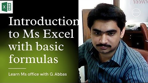 Microsoft Excel (Lec#01) || Introduction to Ms Excel in Sindhi || Learn Ms Excel in Sindhi.