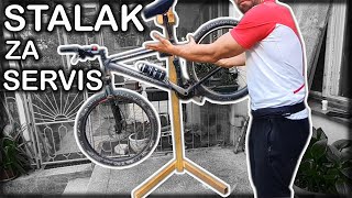PRAVIM STALAK ZA POPRAVKU BICIKLA (OD DRVETA)