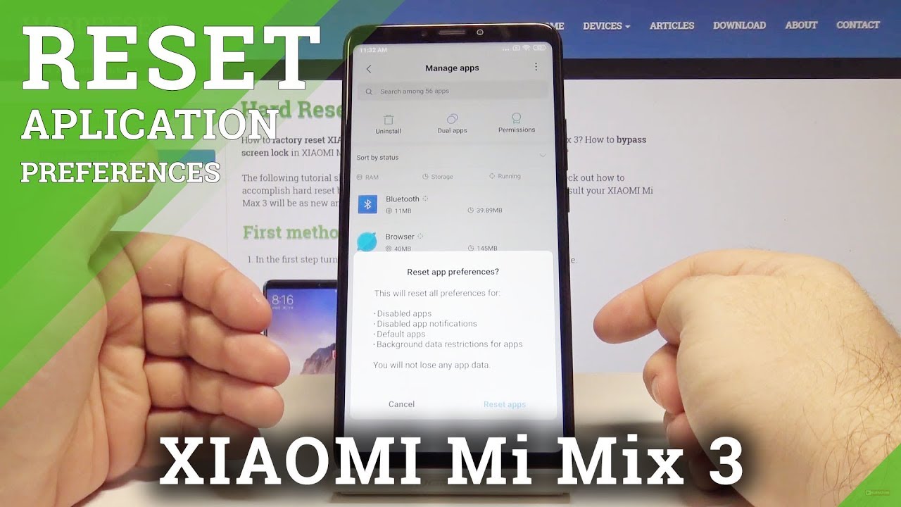 How To Reset App Preferences In Xiaomi Mi Max 3 Restore Default App